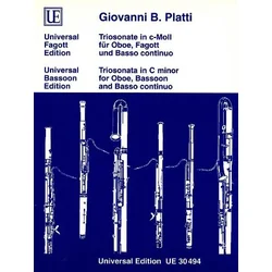 PLATTI:TRIOSONATA IN C-MOLL FOR OBOE,BASSOON AND BASSO CON.