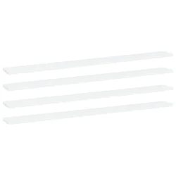 Police za knjige 4 kom bijele 100 x 10 x 1,5 cm od iverice
