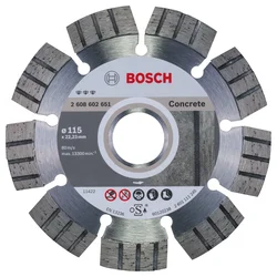 Bosch Dijamantska rezna ploča Best for Concrete 2608602651, 115 x 22,23 x 2,2 x 12 mm