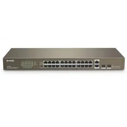 Svič 10/100 24-Port Tenda TEF1026F + 2 Gigabit Base-X SFP ports