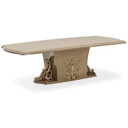 Casa Padrino luxury baroque dining table gray/gold - Magnificent baroque style kitchen table - Luxury baroque dining room furniture - Baroque dining room furniture - Baroque interior