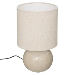 Stona lampa Gaia 28cm E14 maks. 60W bež/bela Atmosphera