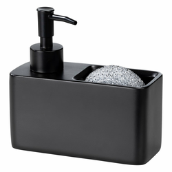 WENKO 55076100 - Dozator za sapun BLACK OUTDOOR KITCHEN 14,5x14,3 cm crna