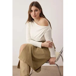 Trendyol Curve Ženska bluza TBBSS24AF00037, Krem