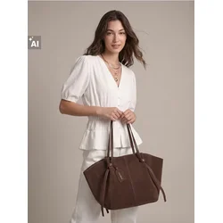 Sinsay - Rebrasta bluza sa dodatkom viskoze i naborima - krem