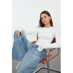 Trendyol Milla ženska bluza TWOAW25BZ00014, Ecru-Ecru