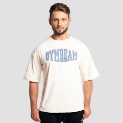 GymBeam Athletic Society Boxy T-shirt Cream