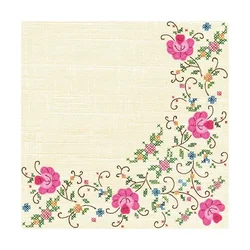 Eko serviete za decoupage Cross Stitch Frame - 1 kos