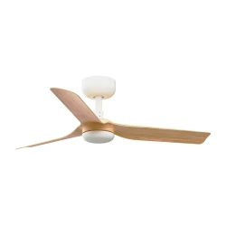 FARO 33821-Stropni ventilator MINI PUNT S rjava/bela pr. 90 cm + Daljinski upravljalnik