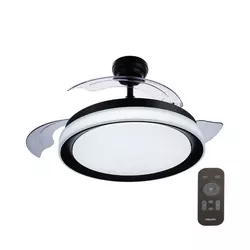 Philips - LED Stropni ventilator BLISS LED/35W/230V 5500/4000/3000K črn + Daljinski upravljalnik