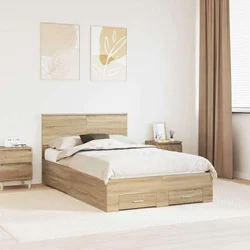 Krevetna konstrukcija s ladicama Hrast sonoma 120 x 200 cm