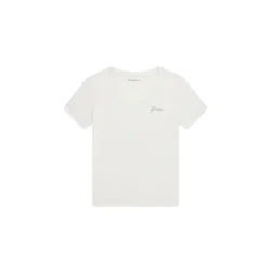 GUESS Majica transparentna / bela
