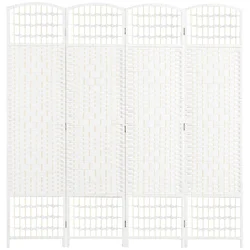 Homestar Prostorilni razdelilnik 4 paneli 160x170 cm bel