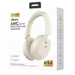 Xwave L70ANC white Bluetooth slušalice stereo sa mikrofonom/v5.4/Wireless/Aux/800mAh/80h 256420
