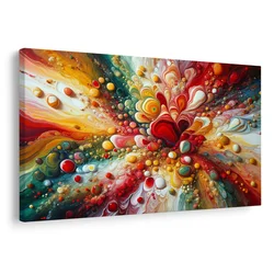 Slika eksploziven barvni kaos - 60x40