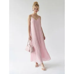 MixRay Obleka Maxi roza