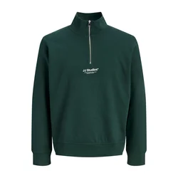 JACK & JONES Majica JJESoho temno zelena / bela