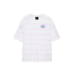 Pull&Bear Majica safir / roza / bela
