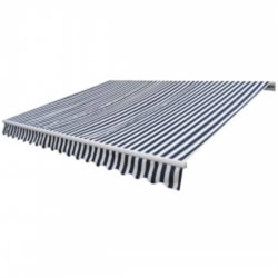 Sklopiva motorizirana tenda 600 cm plavo-bijela