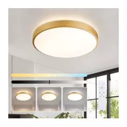 Brilagi - LED prigušiva svetiljka GLASS POOL DOUBLE LED/48W/230V 40 cm zlatna + daljinski upravljač