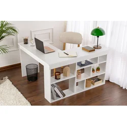 Hanah Home Radni sto Vesper, 130 x 72 x 120 cm, Beli