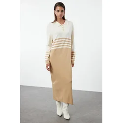 Trendyol Modest Ženska haljina Tctaw25Eb00002, Smeđa
