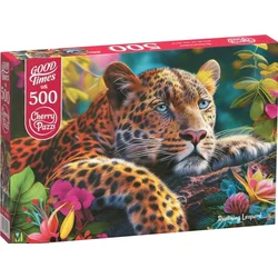 Cherry Pazzi Puzzle Ležeči leopard 500 kosov