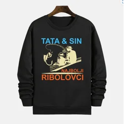 MAFIMI Muška duksi Tata i Sin najbolji ribolovci, Beli