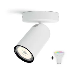Philips - LED RGBW prigušiva ugradna spot svetiljka PONGEE 1xGU10/4,8W/230V bela + daljinski upravljač