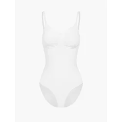 cfab Oblikovanje postave Bodysuit Sculpting Shapewear mit Slip bela