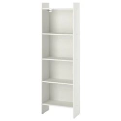 BAGGEBO Biblioteka, bela, 50x25x160 cm