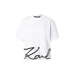 Karl Lagerfeld Majica črna/bela