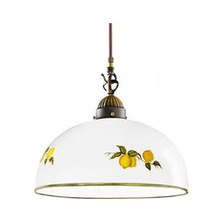 Kolarz 731.32.138 - Luster na sajli NONNA, 1xE27/75W/230V, prečnik 36 cm, limunasto žuta