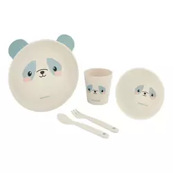 Kikka Boo Baby set za jelo panda plavi