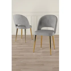 Hanah Home Set stolica Pane, 85x59x98 cm, 4 komada, Svetlosive