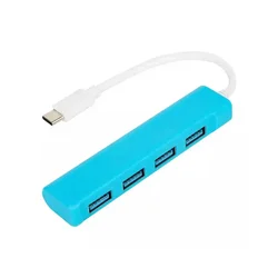 USB Hub 4 port Mark F712 3.0 Tip C Plavi