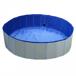 Duvo+ Bazen za pse 120x30cm – plavi, otporan i sklopiv