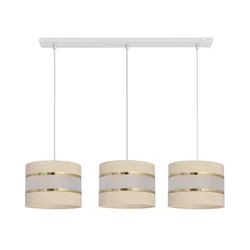 Luster na sajli HELEN 3xE27/15W/230V krem boje