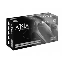 Ajsia rokavice Nitril Black