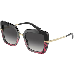 DOLCE & GABBANA Ženske sunčane naočare 0DG4373 33198G 52, Crno- crvene