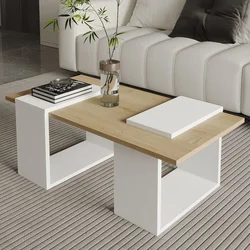HANAH HOME Sto za dnevnu sobu Matris White Sapphire Oak