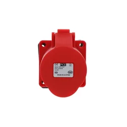 PCE Vtičnica 32A 4P 400V rdeča IP44 ženska 70mm 324-6