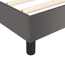 Okvir za krevet s oprugom sivi 100x200 cm od umjetne kože