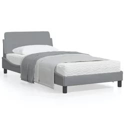 Okvir za krevet Dover svjetlosivi 100x200 cm od tkanine