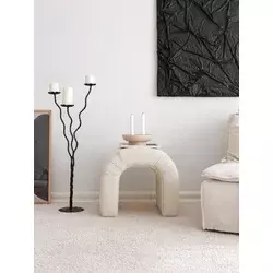 Atelier del Sofa Tabure 51x45x46cm, Krem
