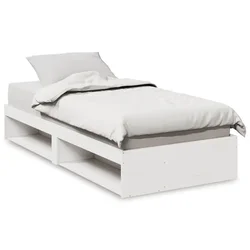 Vidaxl Dnevna postelja brez ležišča 75x190 cm trdna borovina