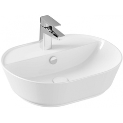 Lavabo nadgradni VITRA Geo 54.5x43cm sa otvorom za slavinu i prelivom