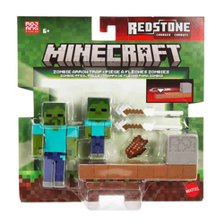 Komplet akcijskih figur Mattel Minecraft: Redstone Charged - Zombie Arrow Trap (JKK03)