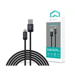 Lightning / USB kabel Gracious, 2,4A, 2m, črn, Devia