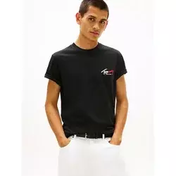 Tommy Jeans Muška majica DM0DM22538BDS, Kratki rukav, Crna